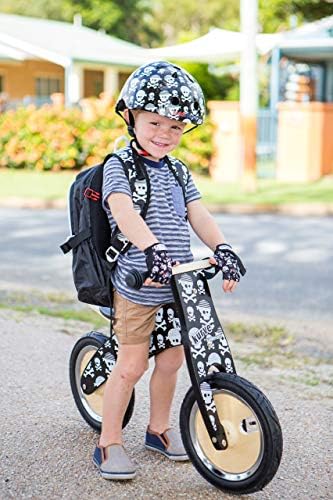 Kiddimoto - כפפות אופניים | כפפות נטולות אצבעות לילדים | מושלם לאופניים, קטנוע וסקייטבורד | אידיאלי